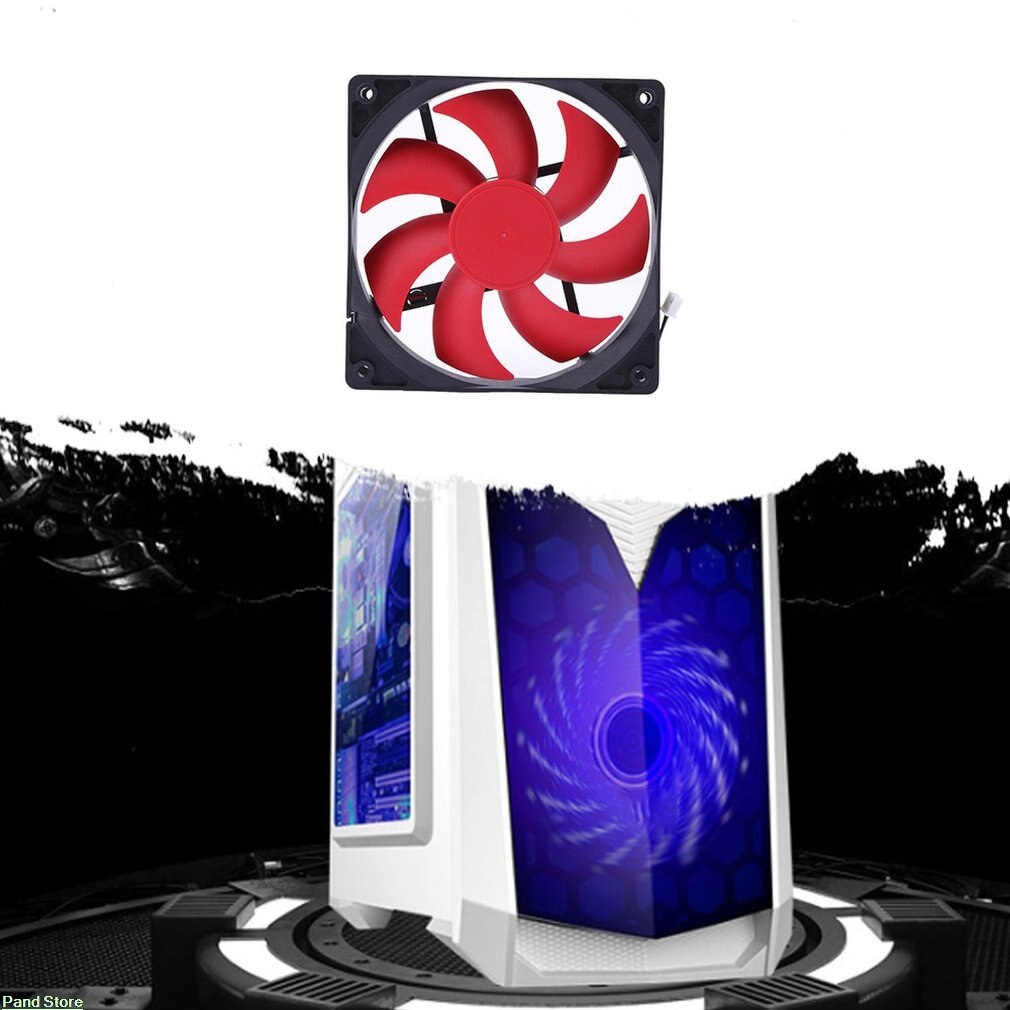 Portable Computer Double Head 12CM PC Computer CPU Cooling Fan Cooler Super Quiet Silent CPU Cooling Fan for PC