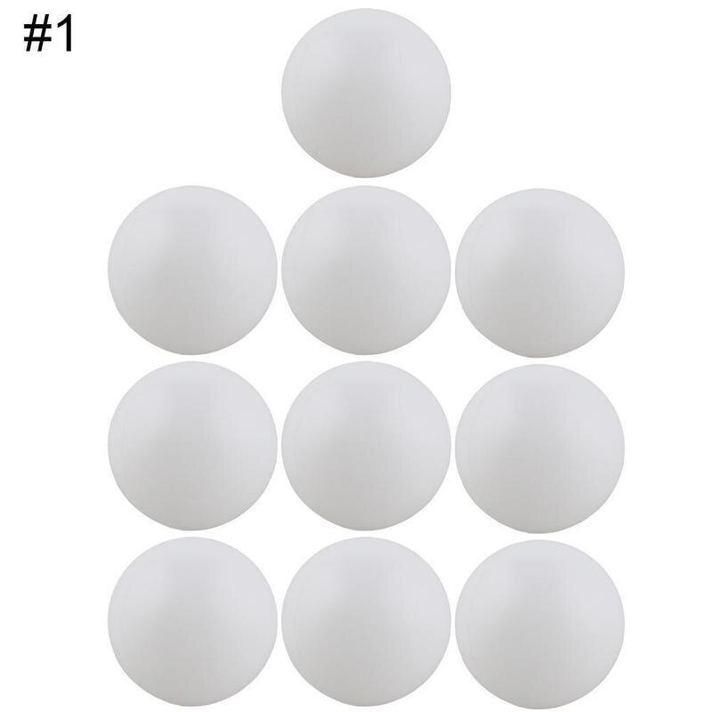 10 Pcs Color Wordless Table Tennis Seamless High Hardness Pong Durable Table Tennis: A