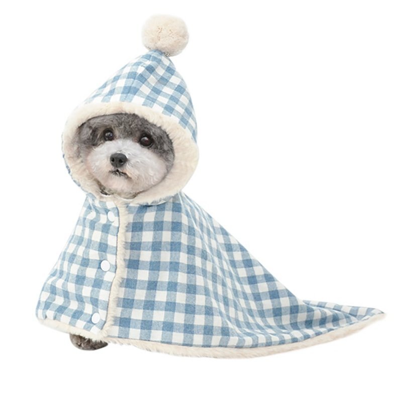 Capa de manta de invierno para mascotas, forro polar cálido para dormir, pijamas, ropa para perros pequeños y medianos, chaqueta, camisón, abrigo: d / S
