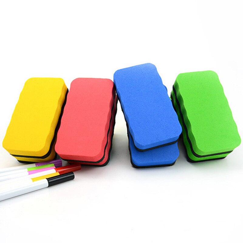 1 PCS Willekeurige Spons Uitwisbare Whiteboard Gum Voor Magnetische White Board Gekleurde Marker Krijt Gummen Kawaii Schoolbord Cleaner