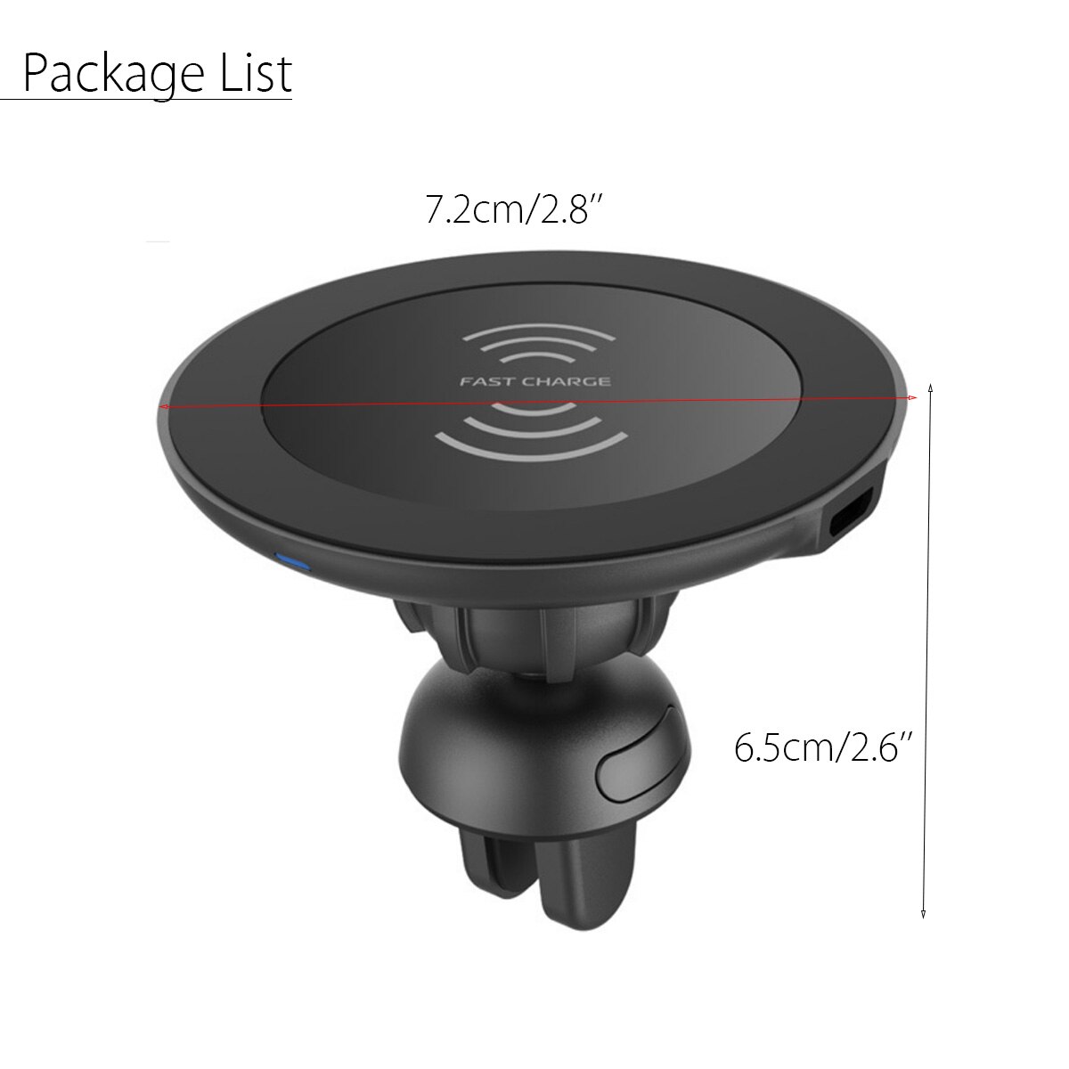 2in1 Qi sans fil voiture chargeur support monté Qi Standard 3.0 magnétique sans fil voiture évent chargeur pour Samsung pour iPhone 11 Pro