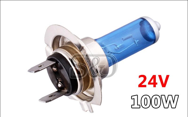 10Pcs 24V H7 100W Halogeen Lamp Super Heldere Mistlampen High Power Auto Koplamp Lampen Voor Auto lichtbron Parking Wit 5500K: Default Title