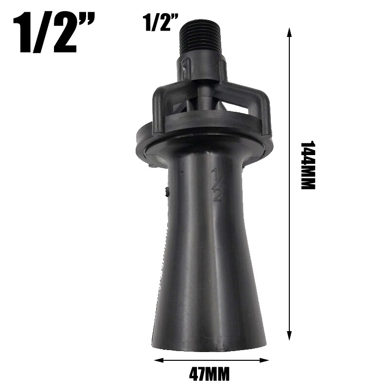 NuoNuoWell 1Pc Venturi Mixing Jet Nozzle Plastic Eductor Nozzle Flow Mixed For Plating Tanks Fertilizer Tank 1/4" 3/8" 1/2" 3/4": 1 of 2 inch