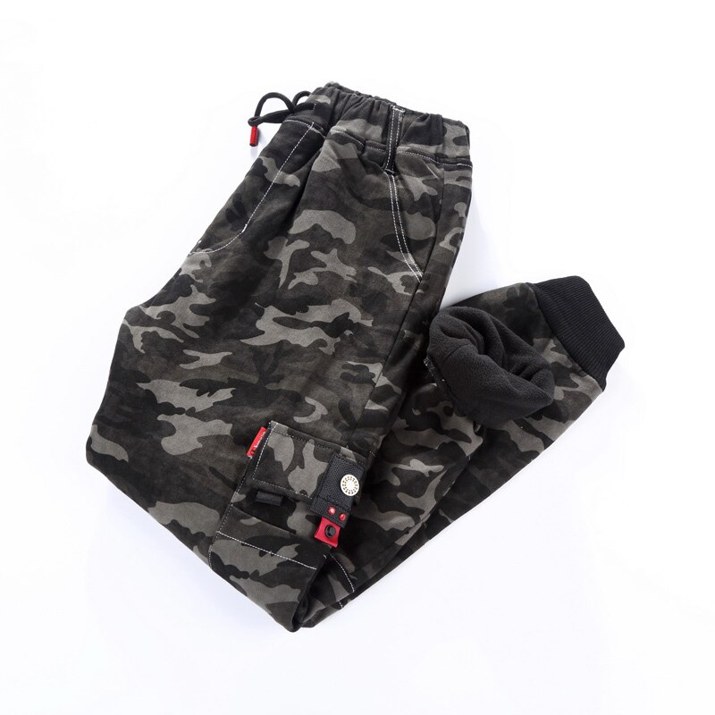 Teenage drengebukser børn efterårsbukser drenge camouflage joggers udendørs forårsbukser store drenge vintertøj 6 8 10 12 14 15 år