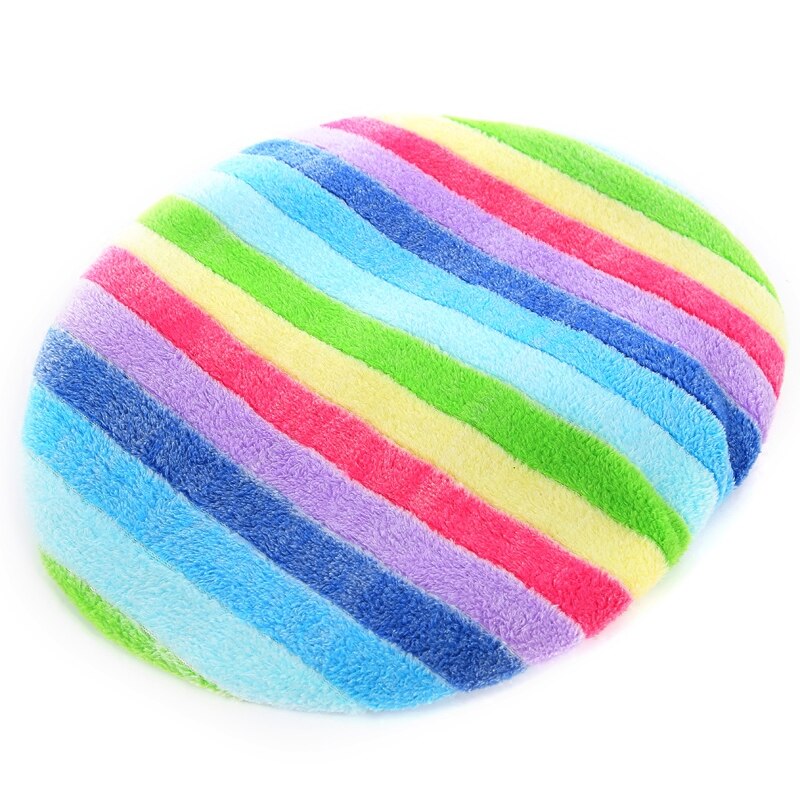 Ensemble de housse de siège de toilette en velours, épais, doux, couleur arc-en-ciel, fermeture éclair, housse de pot de toilette chaude et imperméable SWZ030: only the cover