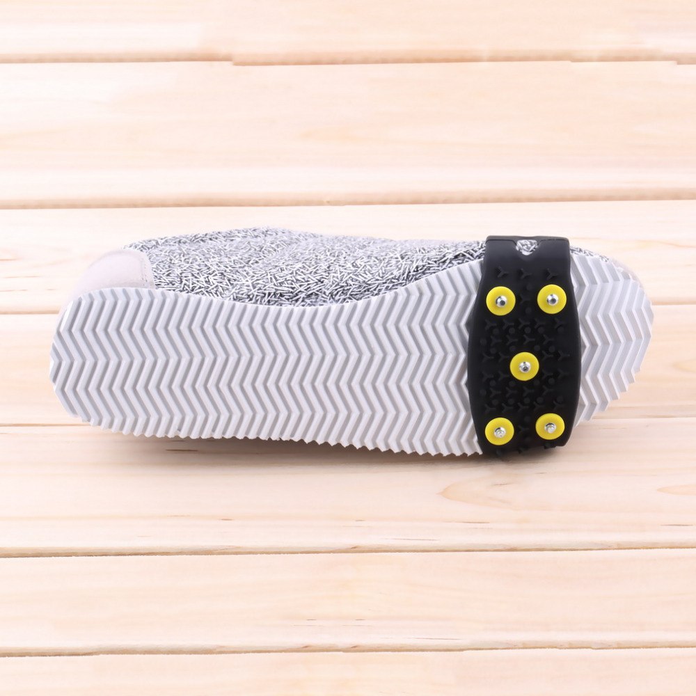 Anti Slip Sneeuw Ijs Klimmen Spikes Grips Stijgijzers Schoenplaten 5-Stud Schoenen Cover