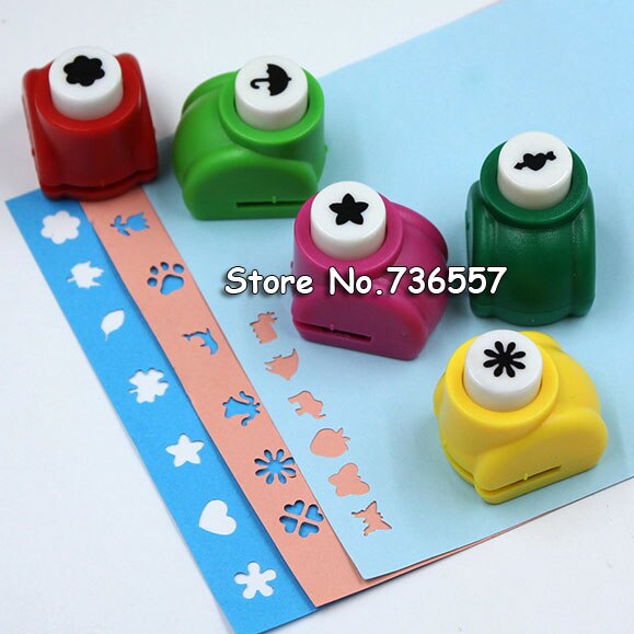 10 pcs/lot Random Mini DIY hole punch Craft Scrapbooking Handmade Cut Card For DIY Card Paper Puncher