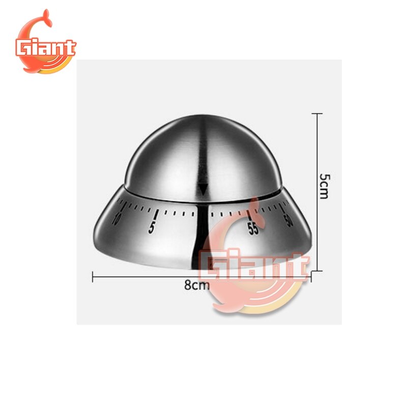 Cooking Timer Kitchen Mechanical Egg Timer 60 Minutes 1 Hour Student Timing Baking Cooking Reminder Management Countdown: Type UFO