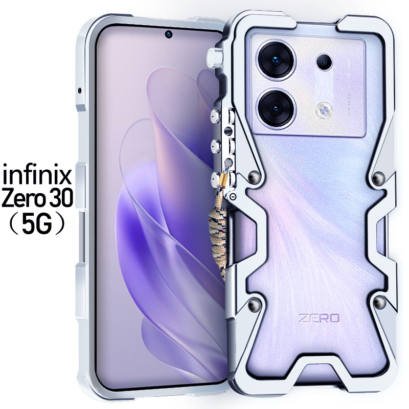 Carcasă metalică pentru infinix  gt 20 gt10 pro, cadru metalic din aluminiu, rezistentă la șocuri, pentru infinix note 30 40 pro zero 30: Roz sakura