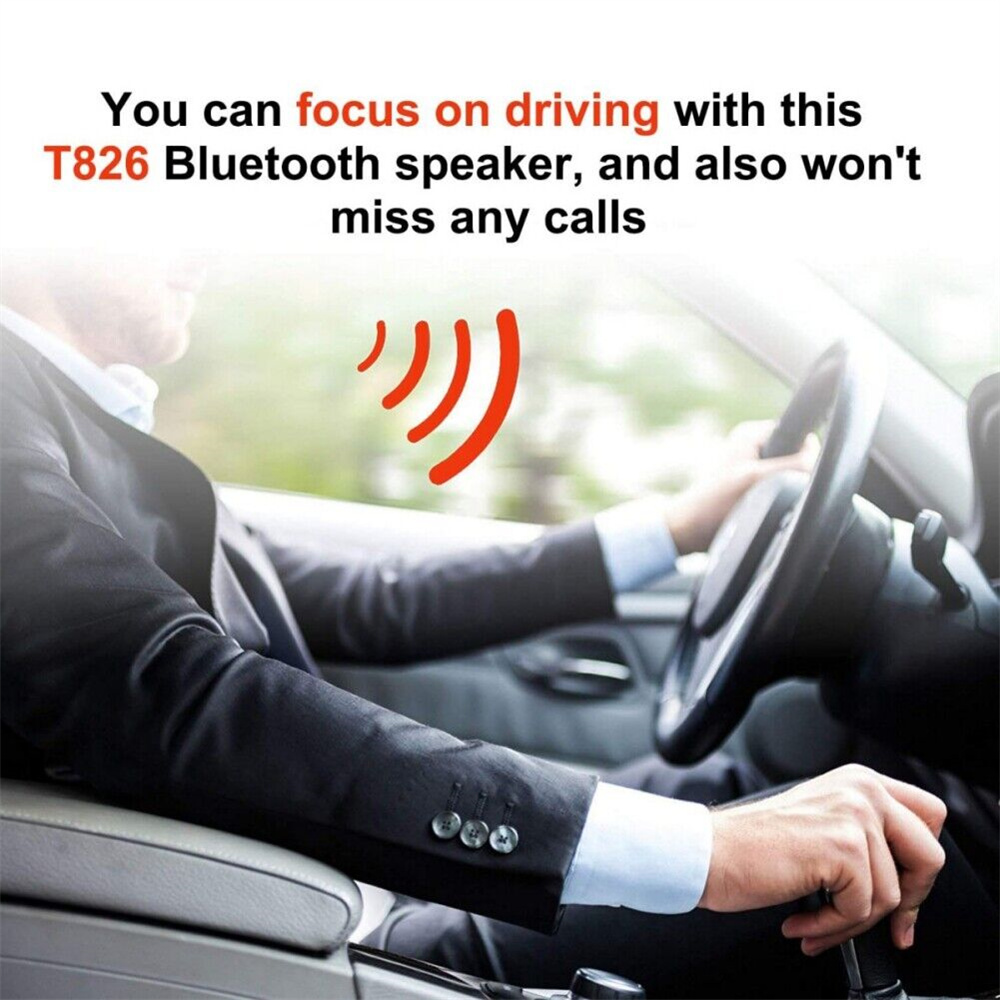 Draadloze Bluetooth-Compatibele Carkit Set Handsfree Speakerphone Multipoint Zonneklep Speaker Voor Telefoon Smartphones Auto B-T
