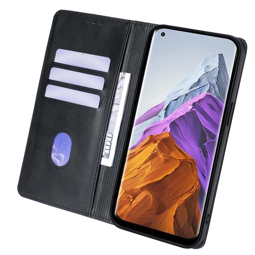 Redmi A2 Hülle, modische Leder-Brieftaschen-Buchhülle für Xiaomi Redmi A1 A2 A1 Plus A2 Plus, magnetische kippen-Handyhülle mit Kartenfächern