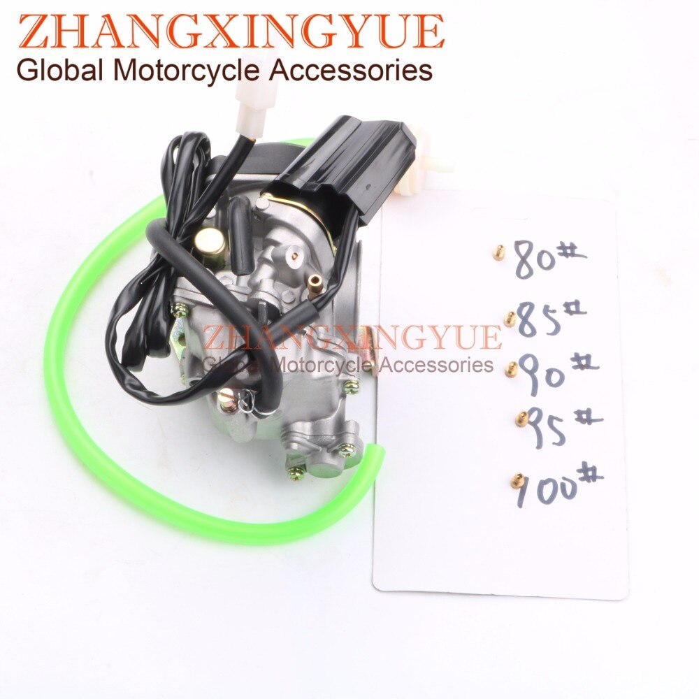 Carburateur de Performance | Grand alésage 20mm pour GY6 139QMB 50cc -100cc Scooter Ken CVK + 80 #85 #90 #95 #100 # trou principal
