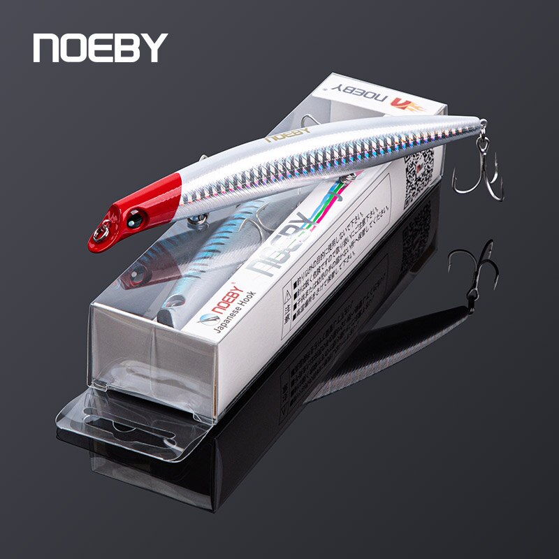 NOEBY Sasuke méné leurres de pêche 12 cm 16g 15 cm 24g flottant sans lèvres Wobblers artificiel dur appât pour bar brochet leurre de pêche