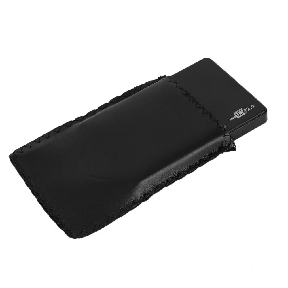 2.5 Inch HDD Case USB 2.0 SATA Portable Support 2TB Hdd Hard Drive Black External Enclosure HDD Box with Bag