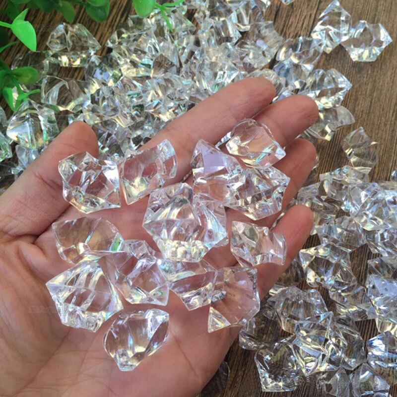 Klare diamant juveler skattekiste pirat akryl krystal perler vase fyldstof klub fest hjem indretning fødselsdag bryllup