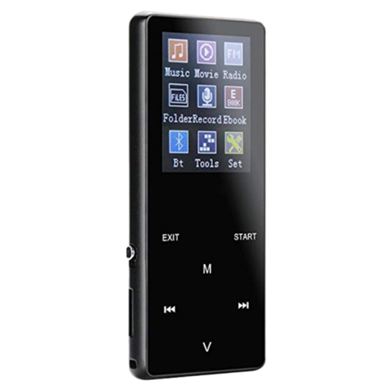 K1 Music Player 1.8 Inch Color Sn MP3 Zinc Alloy Bluetooth MP4 Video Player with FM Radio Function: Default Title