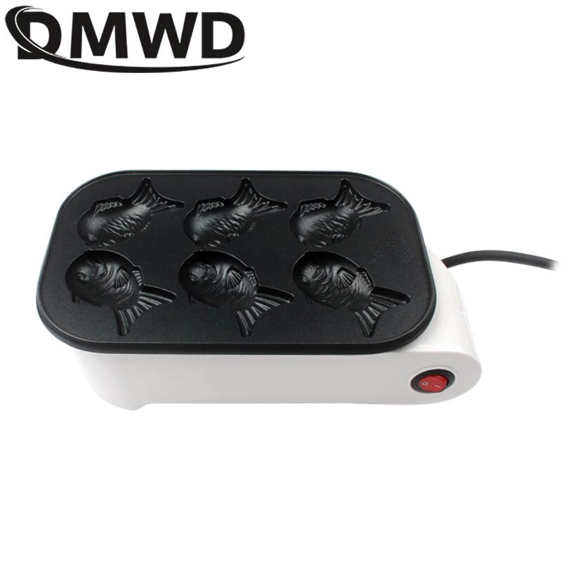 DMWD ośmiornica piłka producent elektryczna maszyna Taiyaki kiełbasa hot-dog jajka omlet grill japońnarty ryba kształt piec robić pieczenia blacha robić pieczenia ue