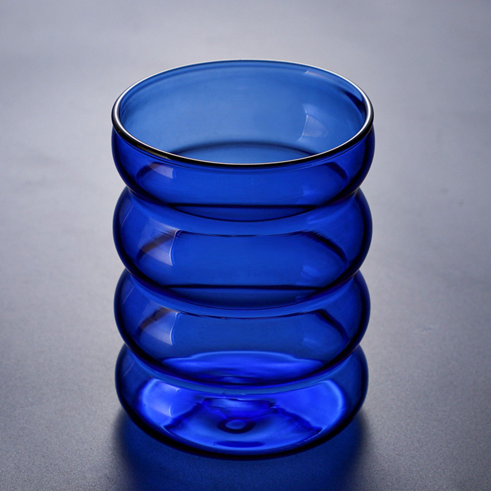 300ml Novelty Cups Glasses Drinking Glasses for Water, Juice, Beer, Wine and Cocktails: Blue