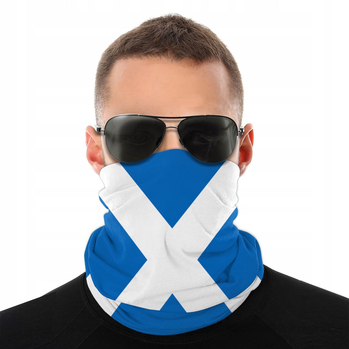 Skotsk flag skotland magisk tørklæde halv ansigtsmaske unisex tube maske balaclava bandana multifunktionelt hovedbeklædning cykling vandreture: Default Title
