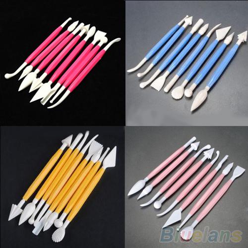 8 Pcs/1 Set Flower Plunger Cutter Sugar craftes Fondant Cake Mold Decorating Tools