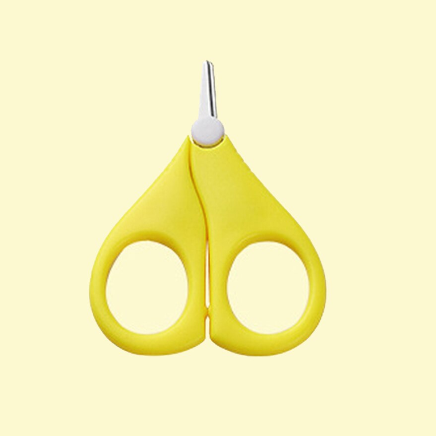 Bébé Portable lame courte ciseaux à ongles doigts orteils coupe-ongles coupe-ciseaux Mini manucure Cutter bébé soins des ongles 1 pièces: YELLOW