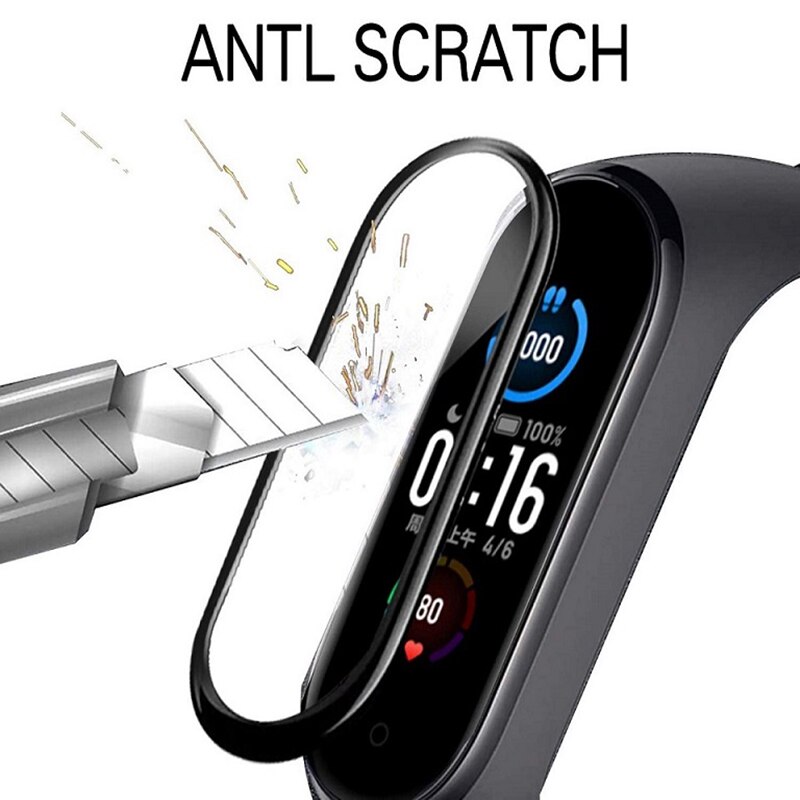 3D incurvé clair couverture complète Film protecteur d'écran pour Xiaomi bracelet de montre 4 Smart Watch Film de protection pour Xiaomi bracelet de montre 5