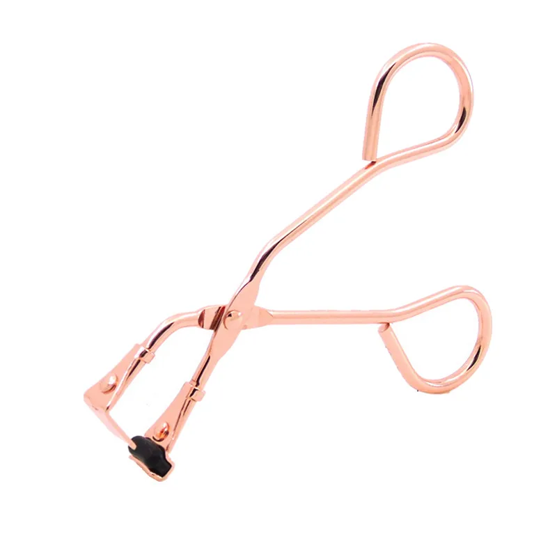 Pinzas de Clip para pestañas postizas, 1 unidad, rizador de pestañas, aplicador, maquillaje de belleza, herramienta cosmética, Clip para pestañas: Rose Gold