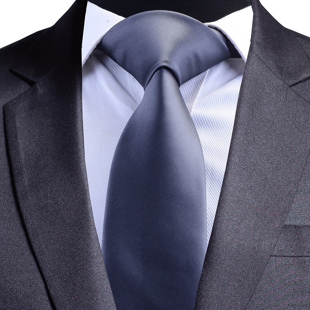 Gusleson silke solidt slips 8cm vandtæt slips til forretnings bryllup klassisk herre rødblå sort slips corbatas