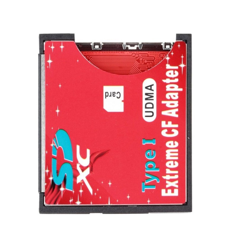 Professionele SD naar CF Card Adapter SDHC SDXC naar 3.3mm Standaard Compact Flash Typ