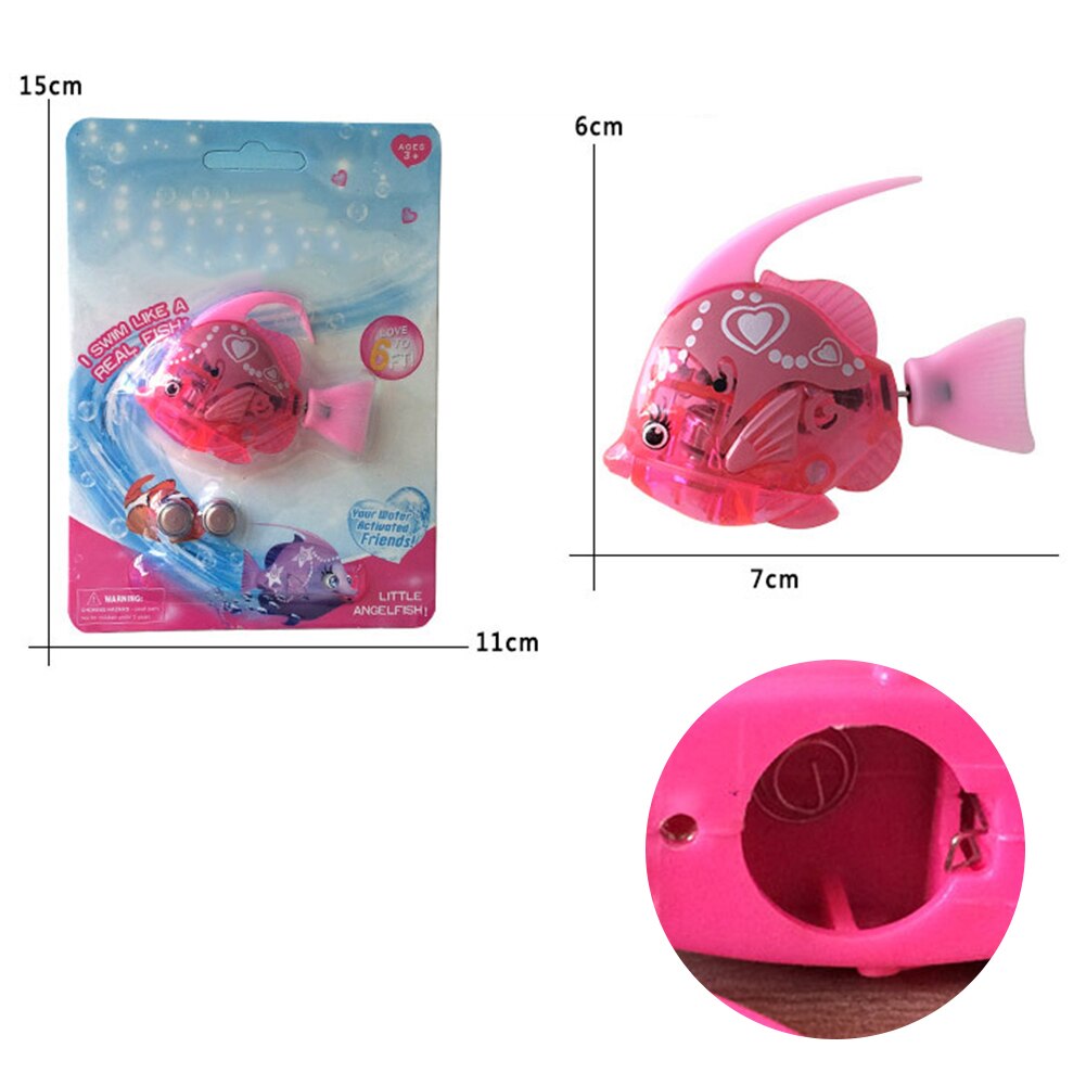 electrónicos pez nadando de inducción eléctrica de agua de peces juguetes pez de imitación payaso Robot de pez peces de juguete de baño para niños