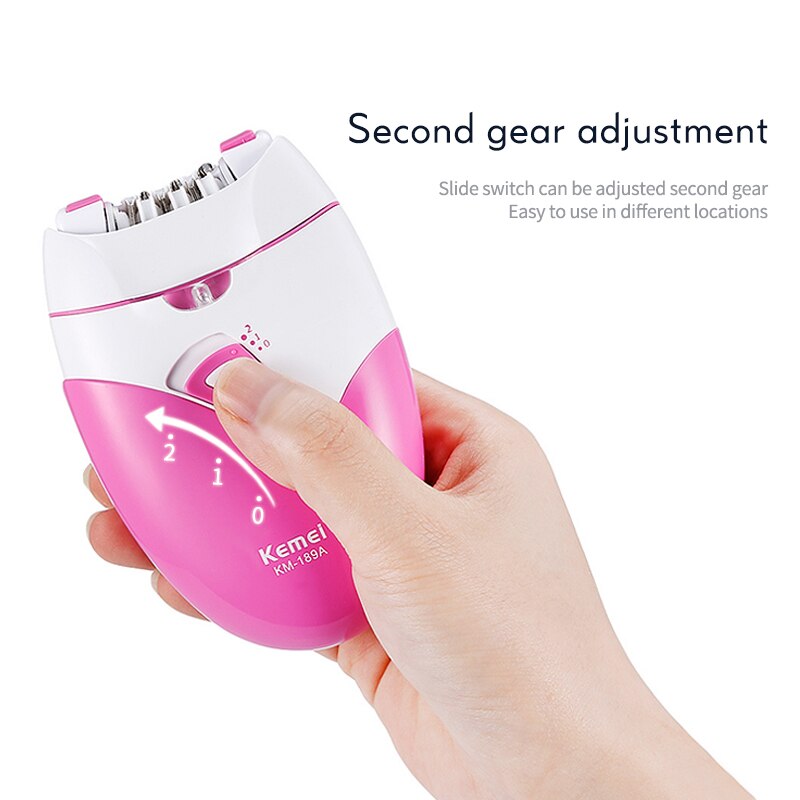 Kemei – épilateur électrique Rechargeable pour femmes, rasoir pour dames, pour Bikini, corps, visage, aisselles, chargeur USB 35D