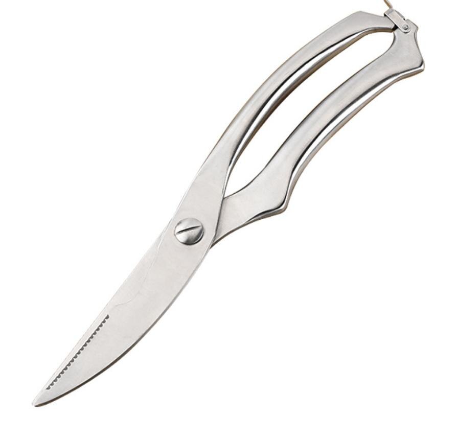 Kitchen scissors, chicken bone scissors, kitchen stainless steel, one-piece strong fish bone scissors: Default Title
