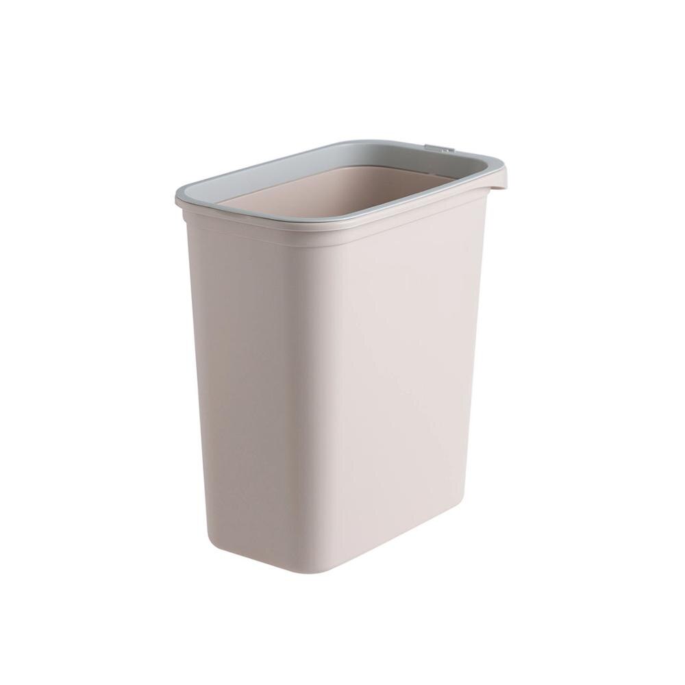Papelera de basura para baño y cocina, cubo de basura con costura estrecha para la cabecera, ahorro de espacio, cesta de reciclaje de plástico: Pink L