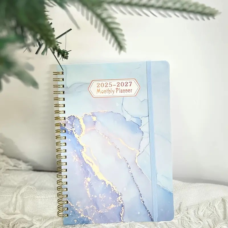 3- års månedlig planlegger, jan - des, månedlig planlegger/kalender  , 36- måneders kalender, jul: Marineblå / A3
