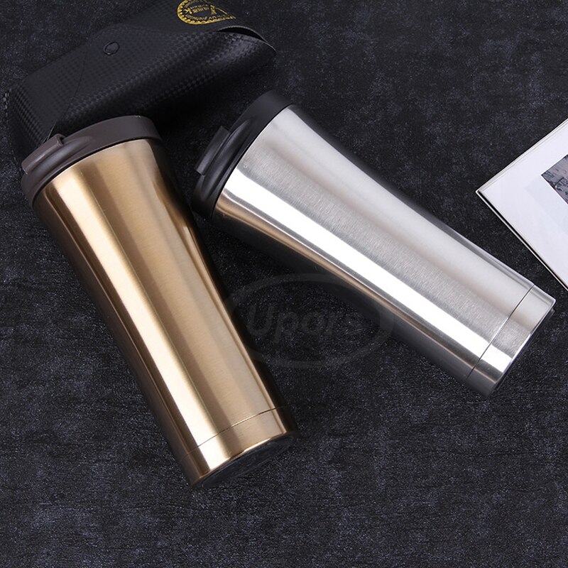 UPORS Neue 500 ml Kaffee Becher Edelstahl Thermos Tasse Doppel Zauberstab Kaffee Tee Bahre Becher Wasser Flasche Thermocup draussen reise Becher