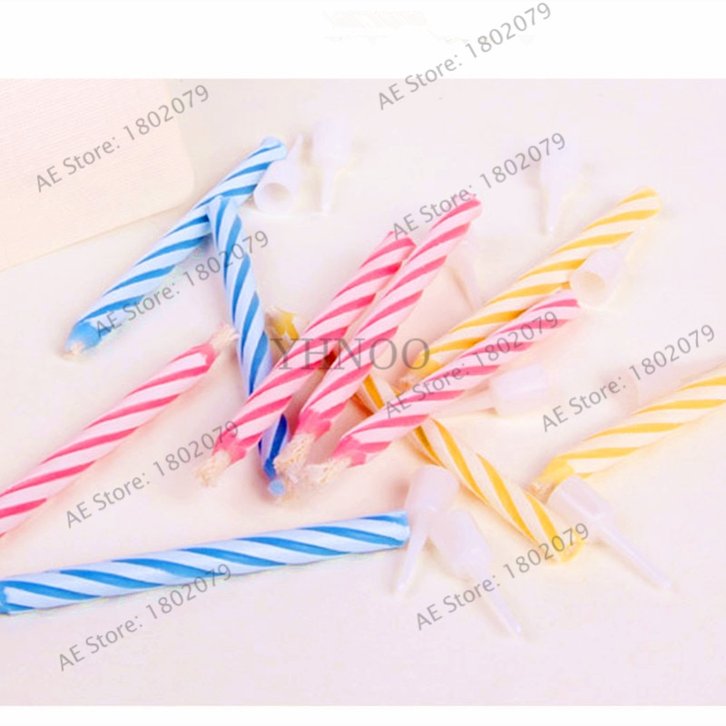 10pcs/pack birthday candle can't blowing out birthday candle magic candle party supplies novelty toys