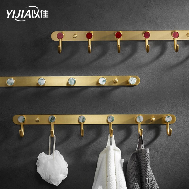 Metal Kitchen hook wall hanging bathroom hanger wall clothes row hook multiple colour