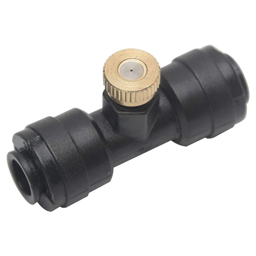 10pcs Misting Nozzle Tees Kit Brass Fog Nozzles for Outdoor Cooling System
