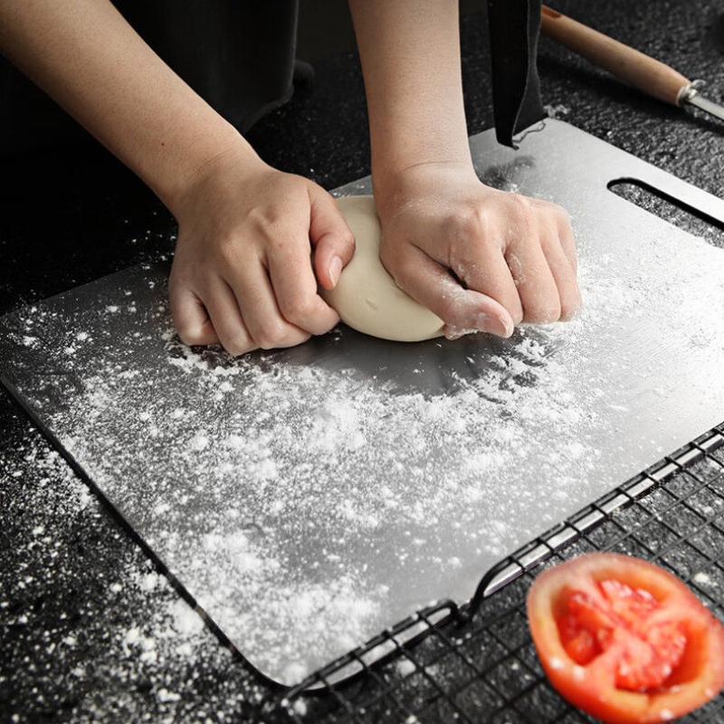 Thickened Stainless Steel Cutting Board Antibacterial and Mildew-proof Household Cutting Board Kitchen Kneading Dough Board