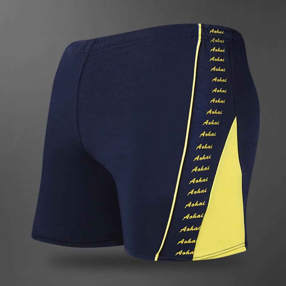 Lightweight Contrast Color Wear-resistant Summer Men Swimwear for Spa
