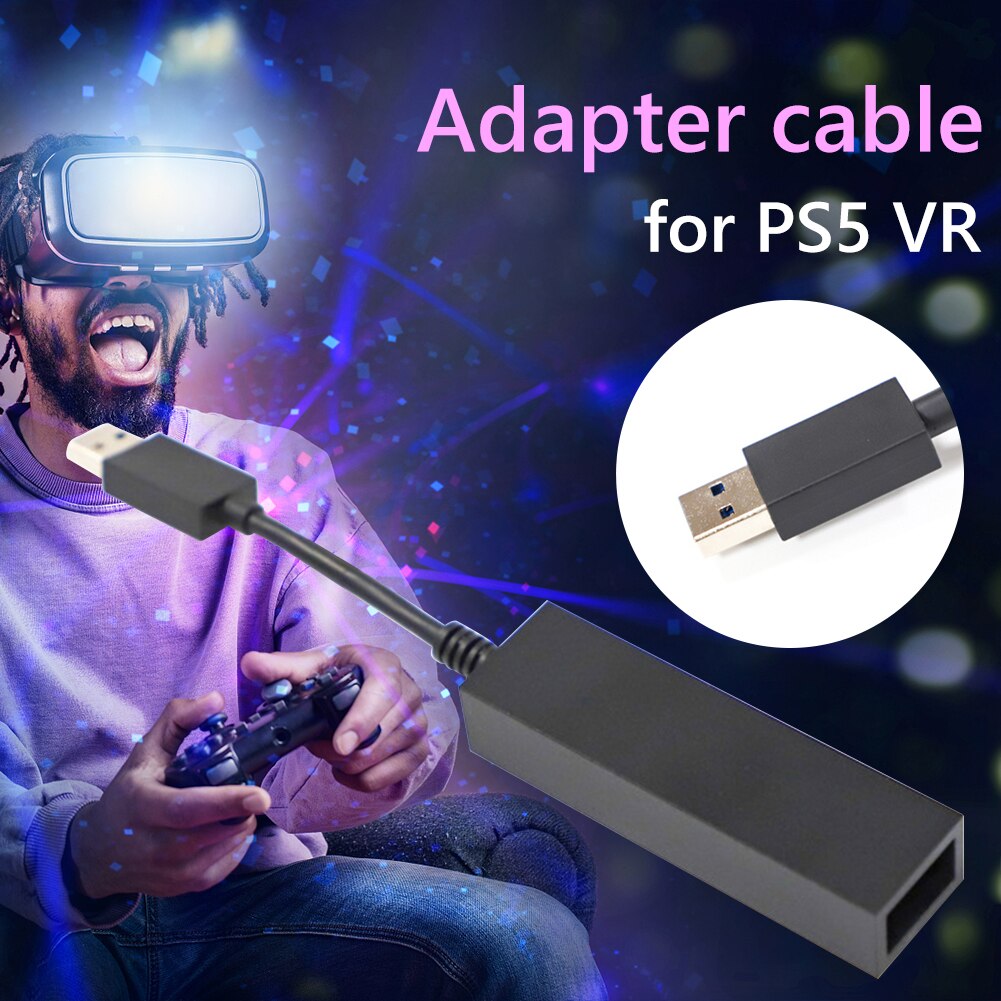 Adapter Cable Mini Camera Adapter for PS5 VR to Female PS5 Cable for Sony PlayStation PS4 Connector