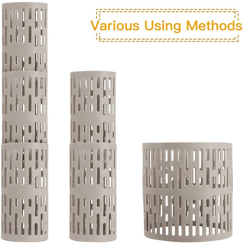 10 Pack Plastic Plant and Tree Trunk Protectors- Easy Flexible Tree Guard with 20Pcs Locking Zip Ties Expandable Nursery