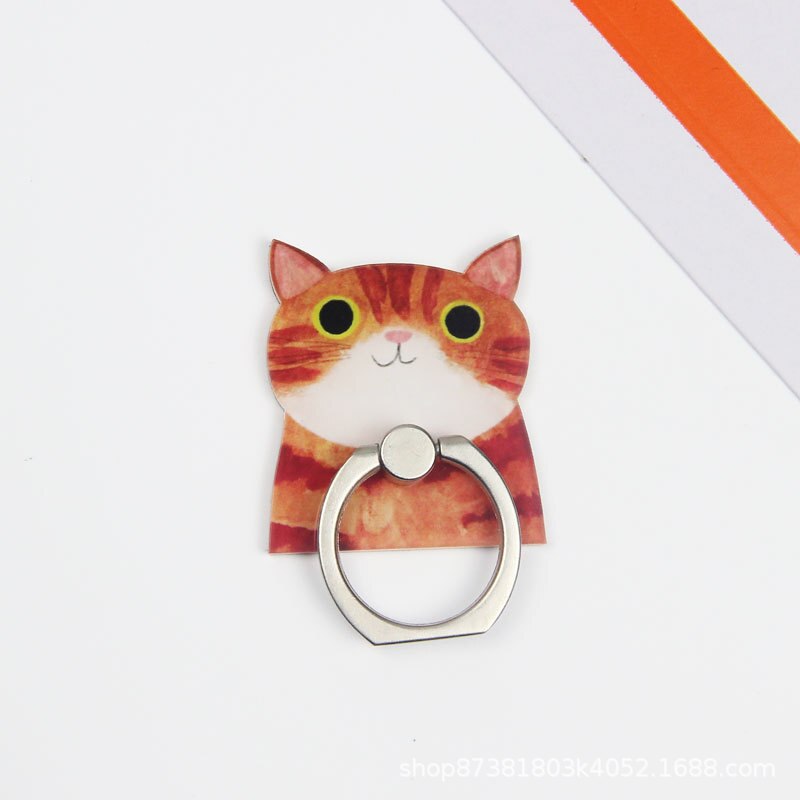 360 degrés dessin animé chat doigt anneau Smartphone support support de téléphone Mobile support pour iPhone Huawei tous téléphone: 1