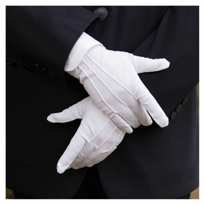 1 par voksne hvide handsker formelle handsker smoking honor honor parade shuffle dans smykker pleje ydeevne partymagic show unisex