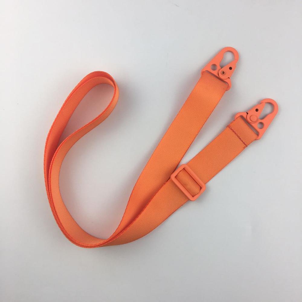 Luxury 160*2.5cm Adjustable Key Hook Lanyard For Mobile Phone Case Neck Strap Belt String Ropes Colorful Nylon Necklace Chain: orange