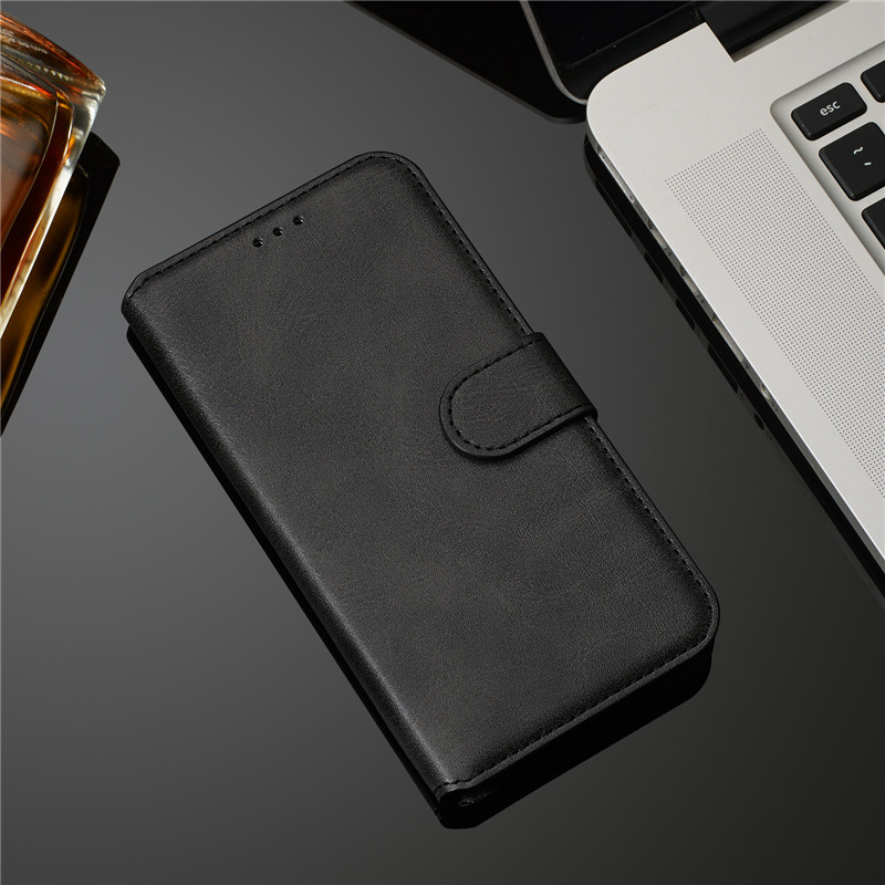 Honor 8a nahkakotelo coquelle huawei honour 8a kotelo retro magneettinen läppälompakkokotelot huawei honor 8a honor 8 a jat -l41 kansi: Musta