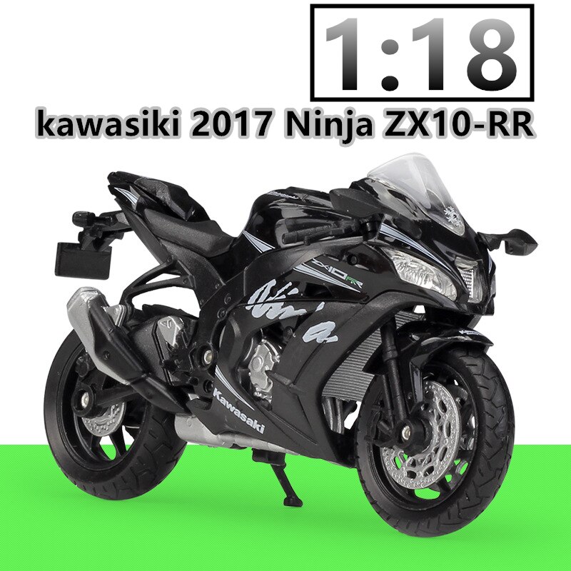 WELLY 1:18 Kawasaki Z 1000 R Diecast Alloy Motorcycle Model Toy For Children Birthday Toys Collection: Orange