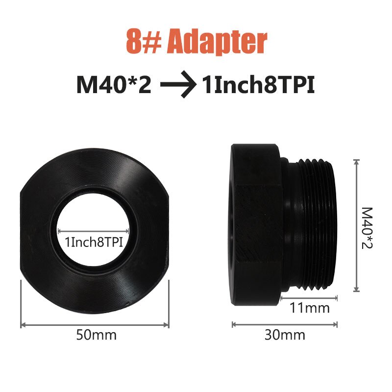 Thread Adapter For Wood Turning Lathe Chuck Screw Thread Spindle, Woodworking Conversion Accessories: 8