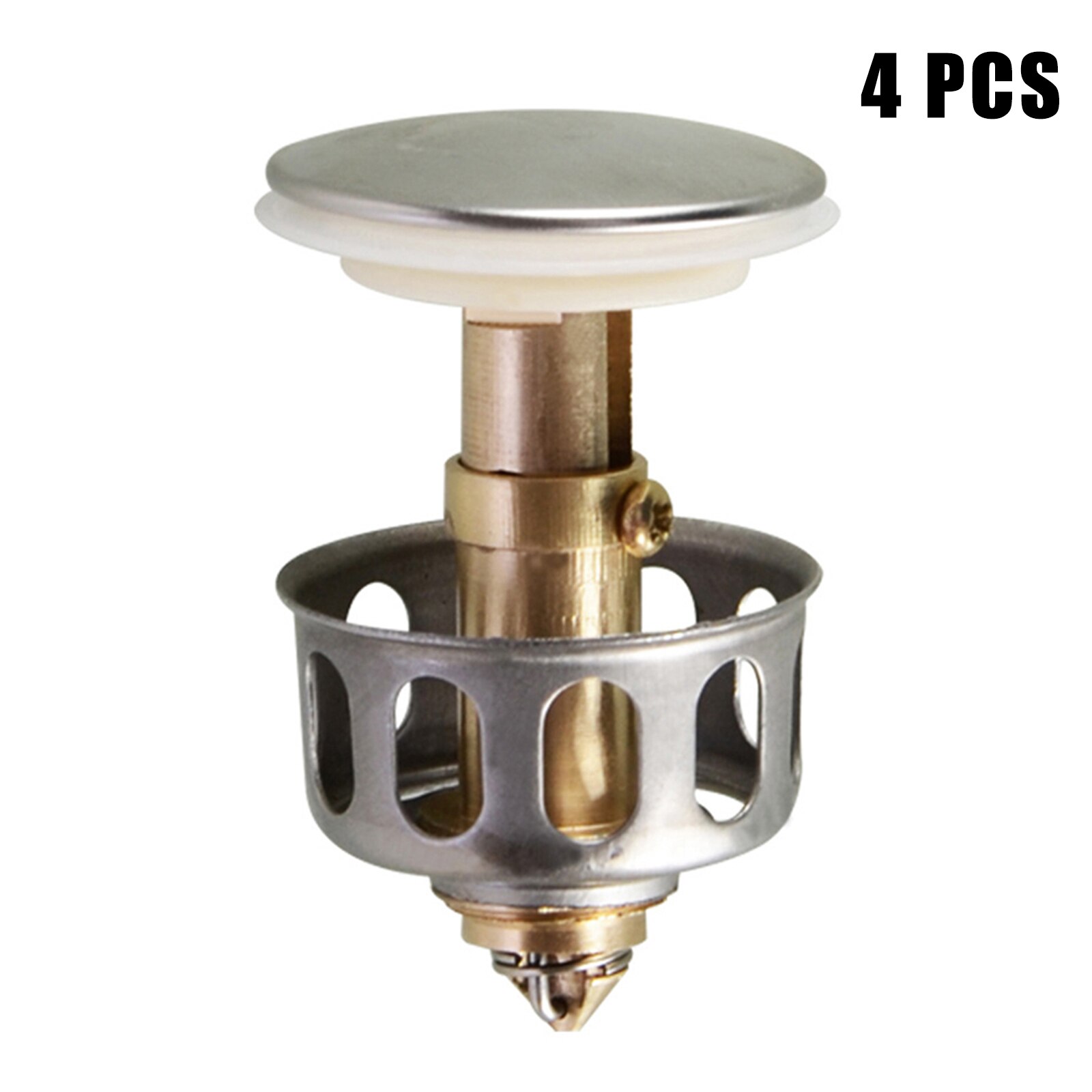 Filtro Universal de drenaje de rebote para lavabo, tapa del desagüe del fregadero, para cocina y baño, THJ99, 1/2/4 Uds.: 4 Pcs