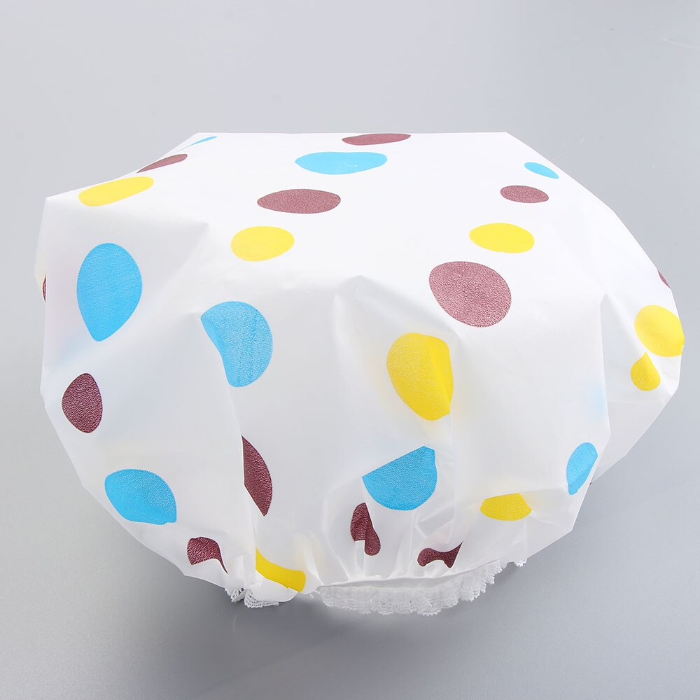 Gorro de ducha impermeable para Spa, gorro de baño elástico grueso, cubierta de pelo para salón de belleza, producto de peluquería reutilizable, , 1 ud.